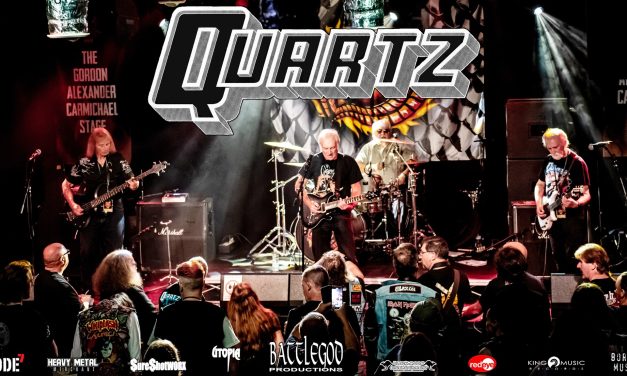 British Heavy Metal Legends QUARTZ Sign with Battlegod Productions